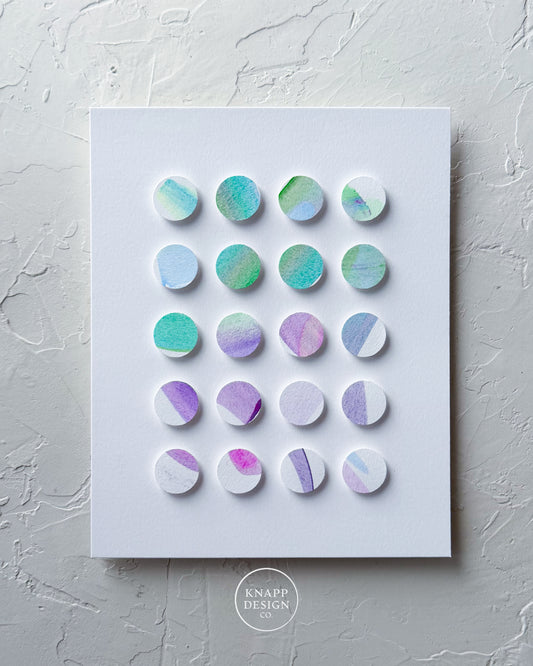 Hand-Painted Dimensional Color Study - 05