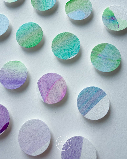 Hand-Painted Dimensional Color Study - 05