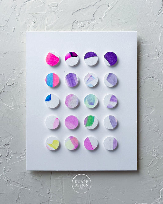 Hand-Painted Dimensional Color Study - 06