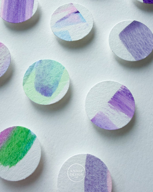 Hand-Painted Dimensional Color Study - 06