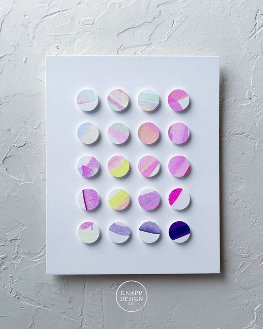 Hand-Painted Dimensional Color Study - 03