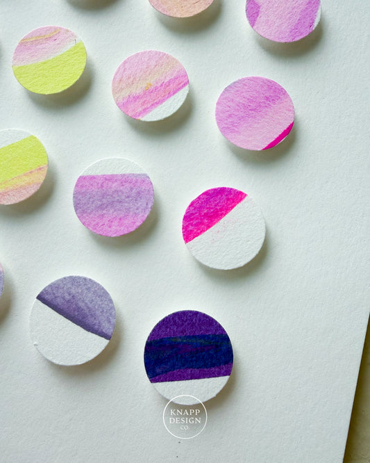 Hand-Painted Dimensional Color Study - 03