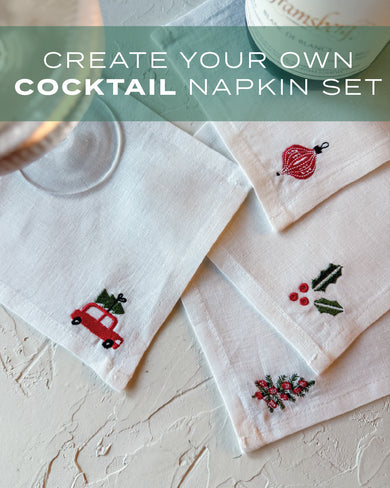 Create your own Cocktail Napkin set