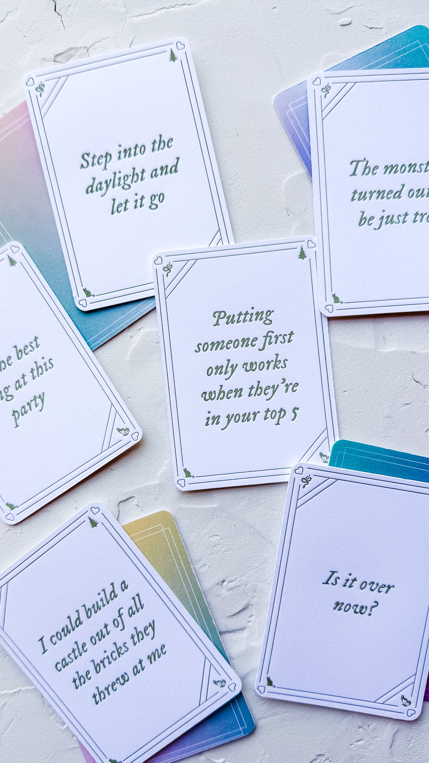 Letterpress Night Out - Affirmation Cards - JLD