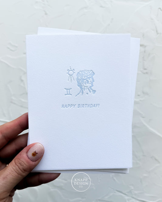 ♊ Gemini - Zodiac Birthday Card (5/21 – 6/21)