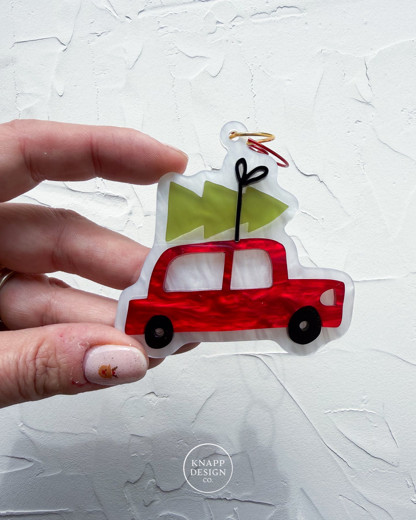 Car with Tree • Acrylic Ornament