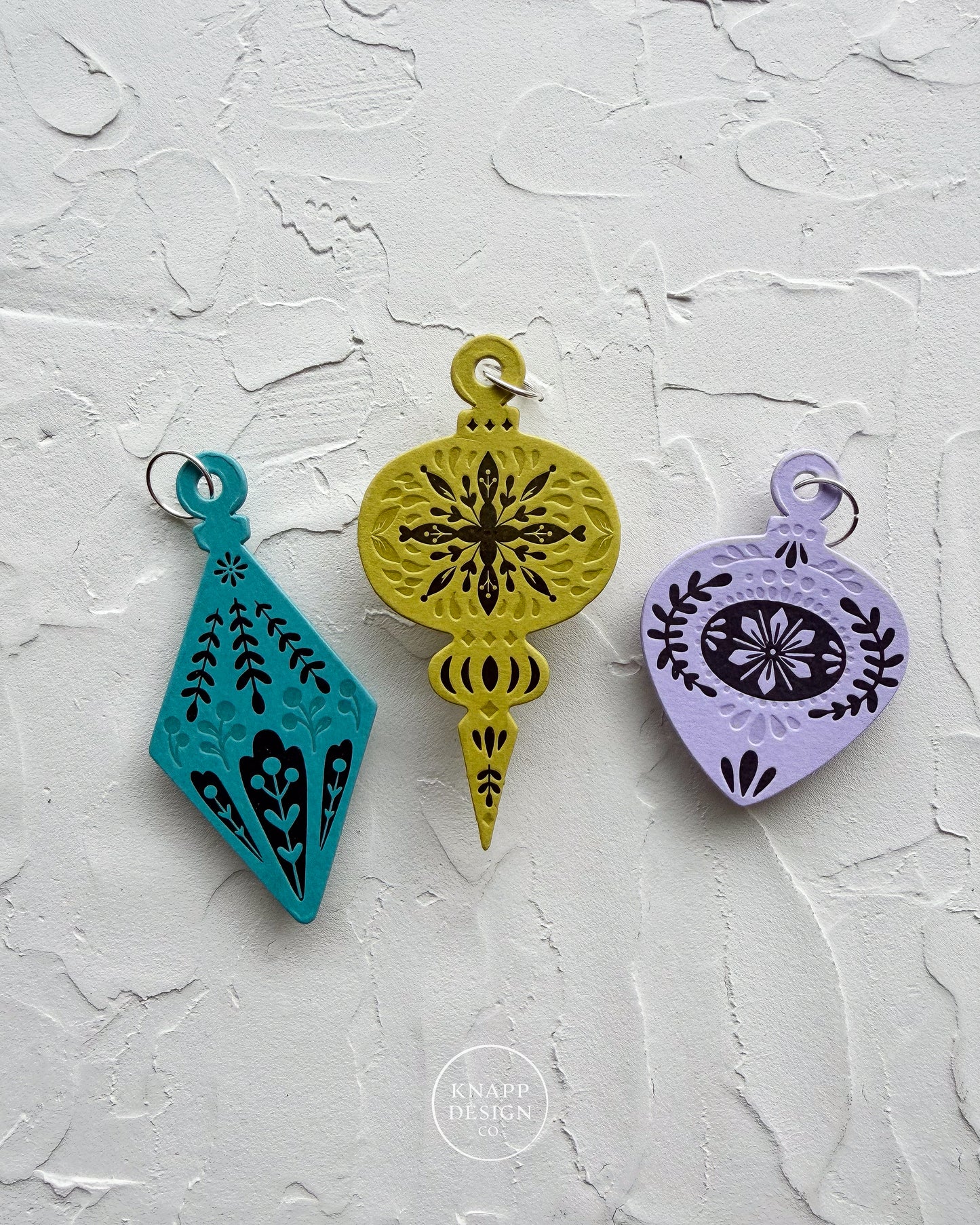 Letterpress Ornament • Vintage • Lavender