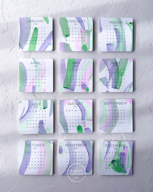Hand-Painted 2026 Desk Calendar • 03