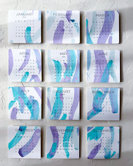 Hand-Painted 2026 Desk Calendar • 11