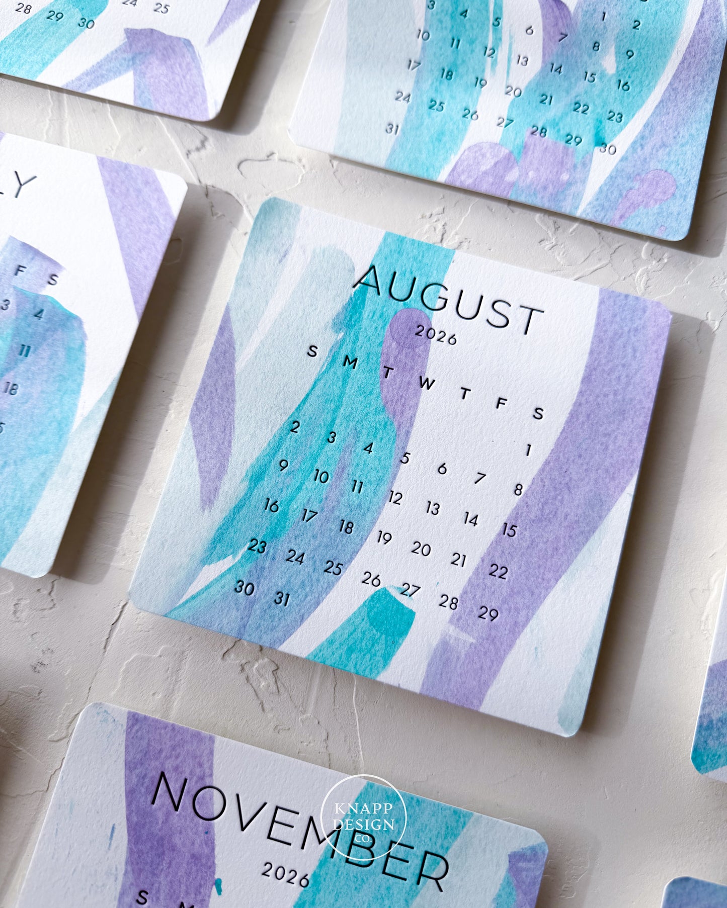 Hand-Painted 2026 Desk Calendar • 11