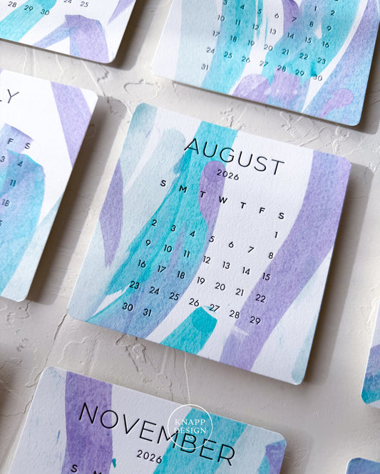 Hand-Painted 2026 Desk Calendar • 11
