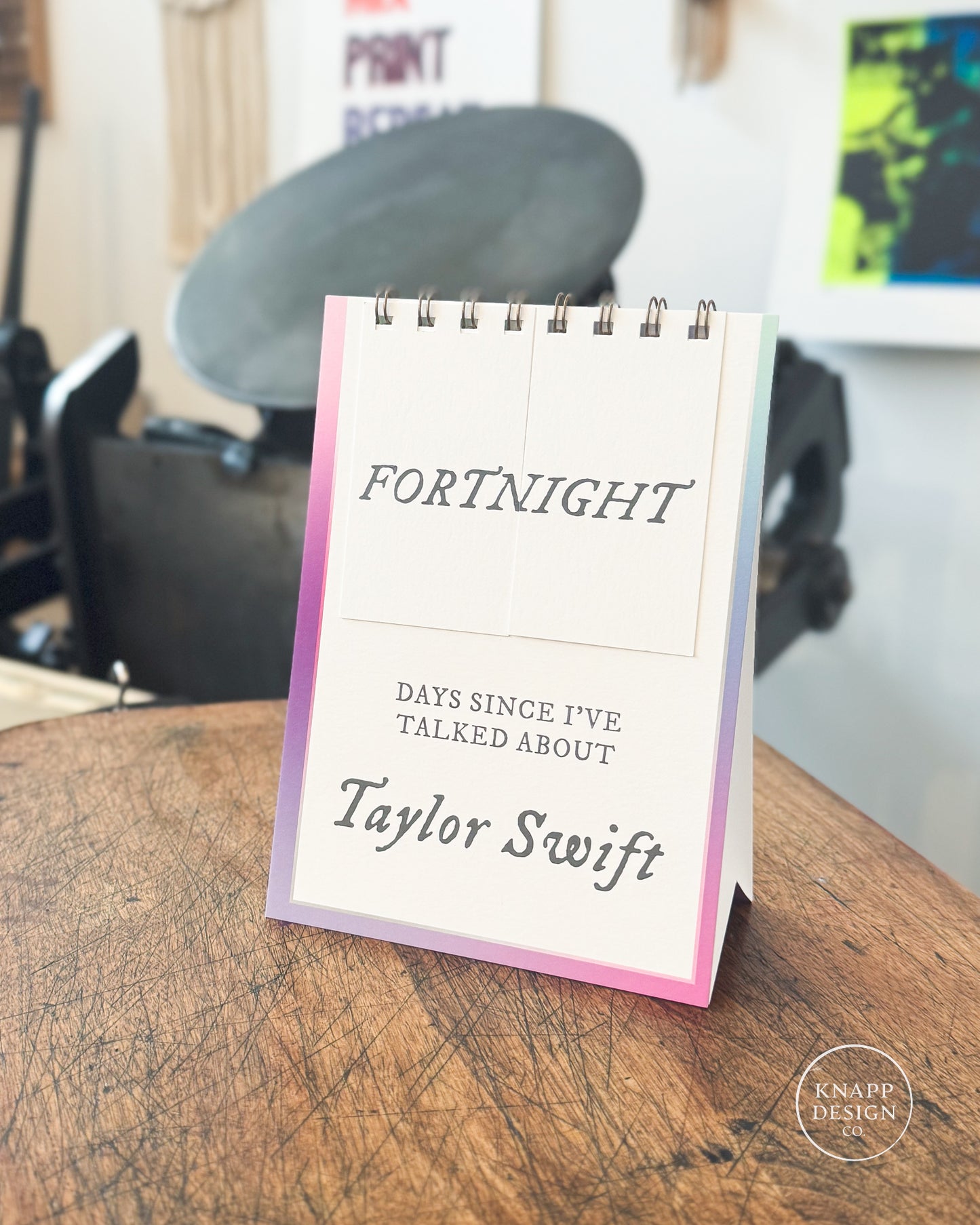 Days since I've talked about Taylor Swift • Desktop Flip Counter