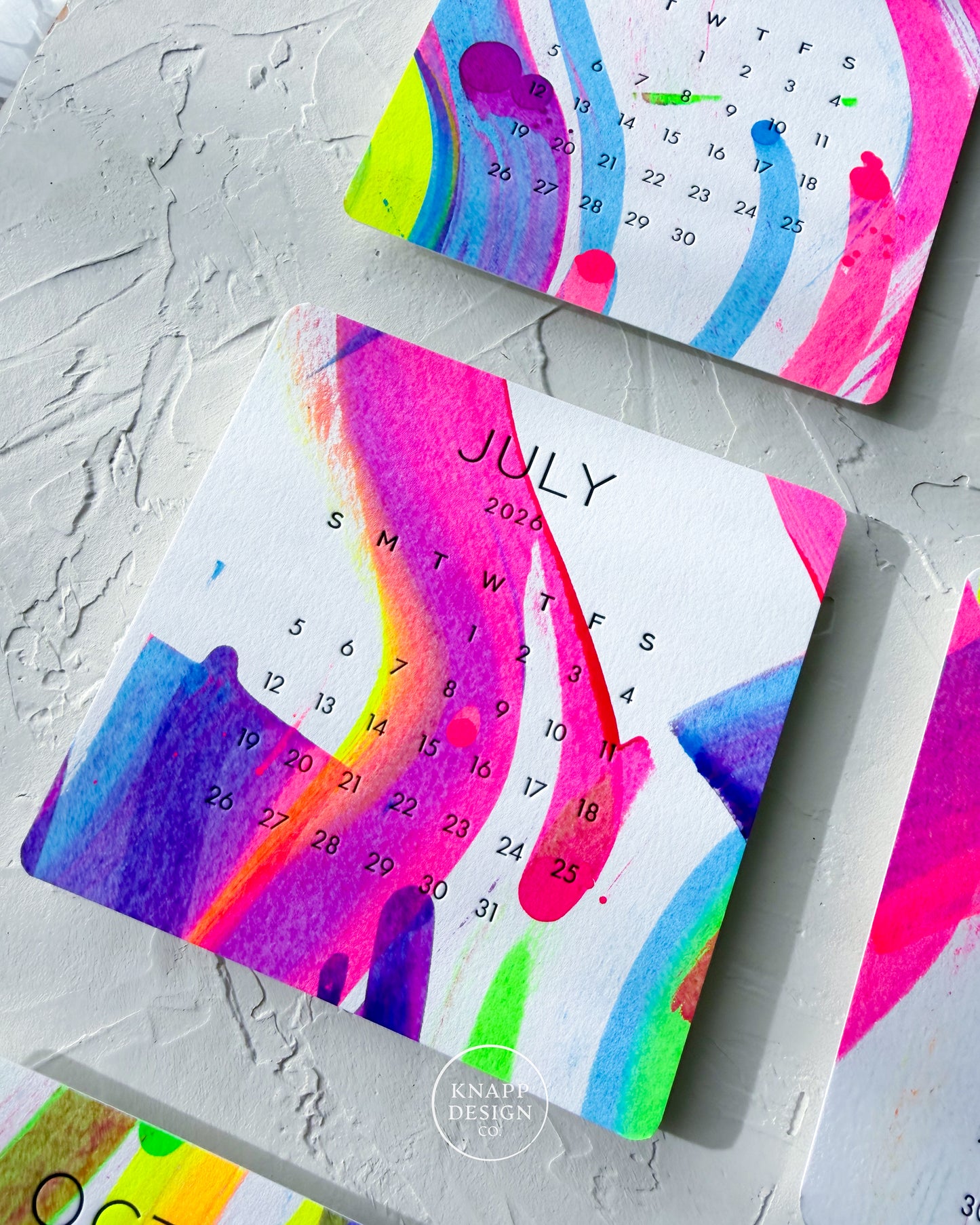 Hand-Painted 2026 Desk Calendar • 18