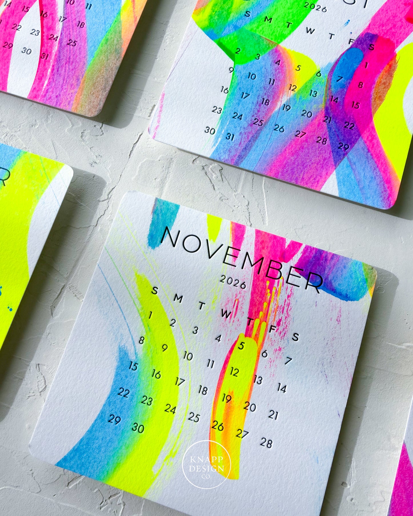Hand-Painted 2026 Desk Calendar • 19
