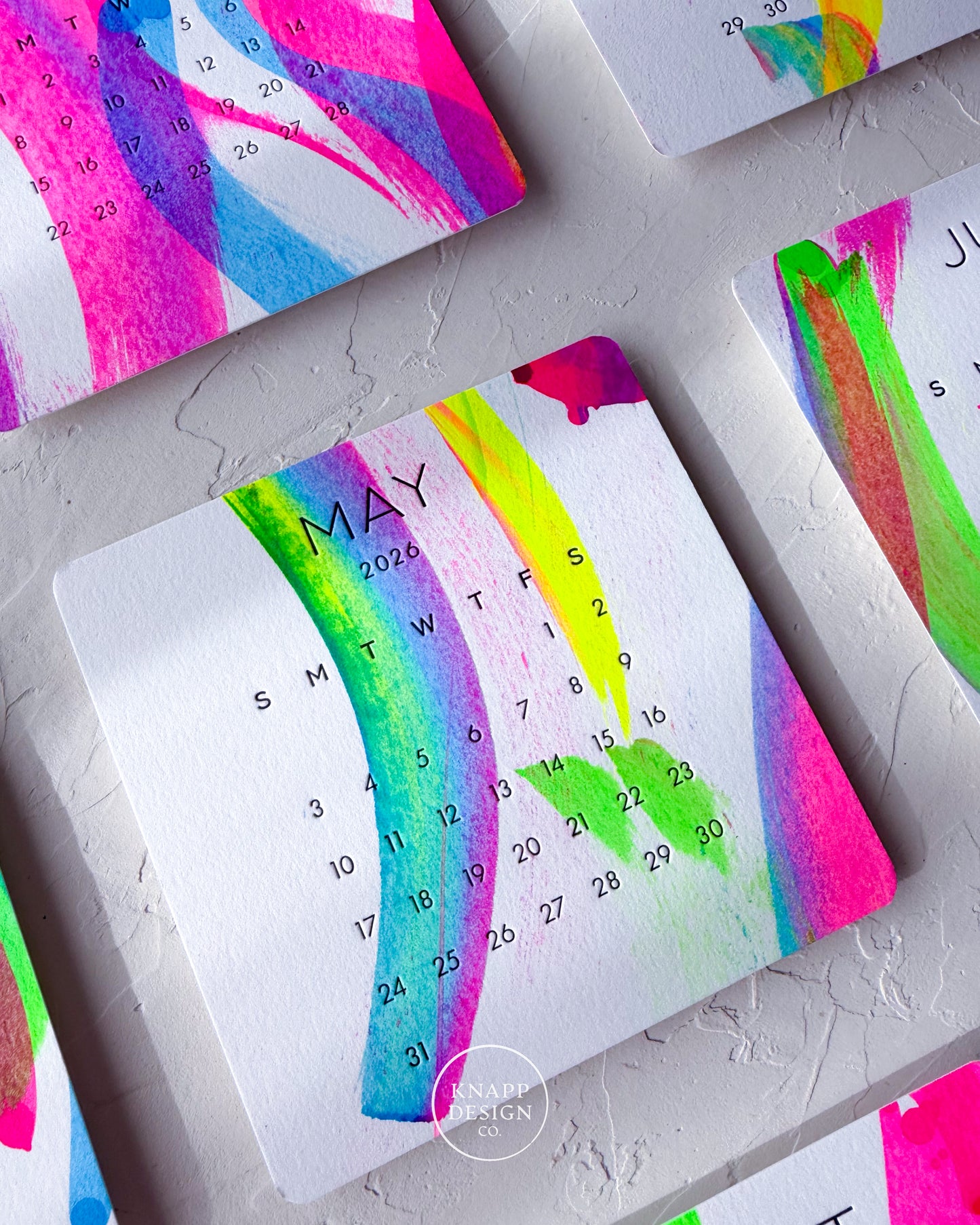 Hand-Painted 2026 Desk Calendar • 19