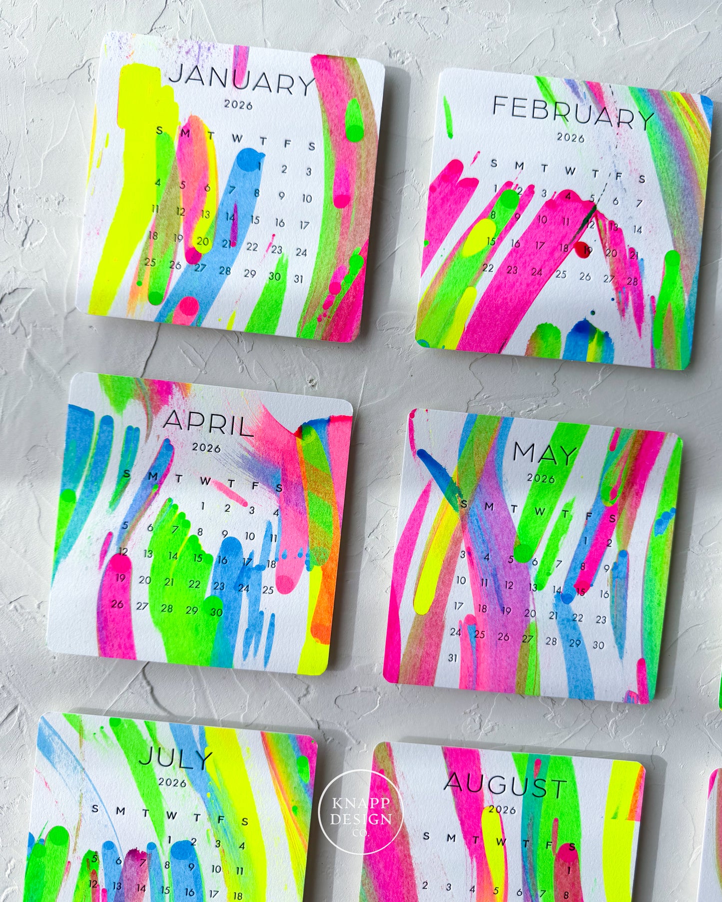 Hand-Painted 2026 Desk Calendar • 20