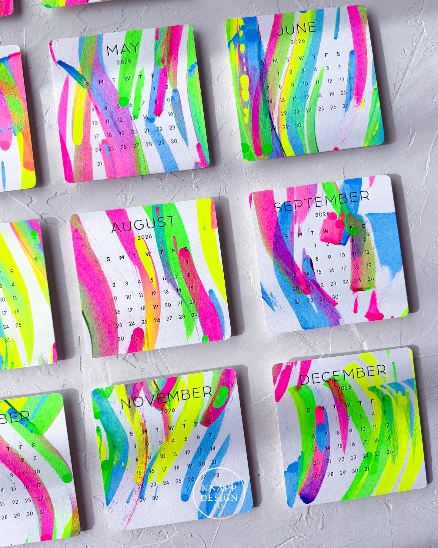 Hand-Painted 2026 Desk Calendar • 20