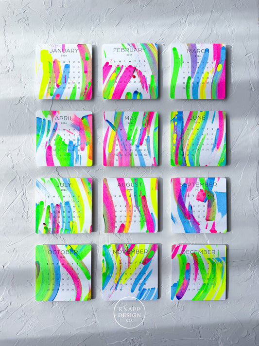 Hand-Painted 2026 Desk Calendar • 20