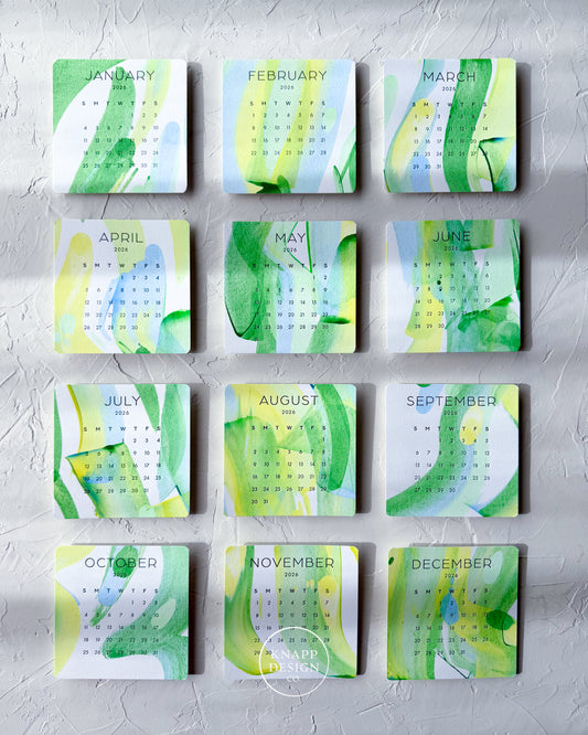 Hand-Painted 2026 Desk Calendar • 17