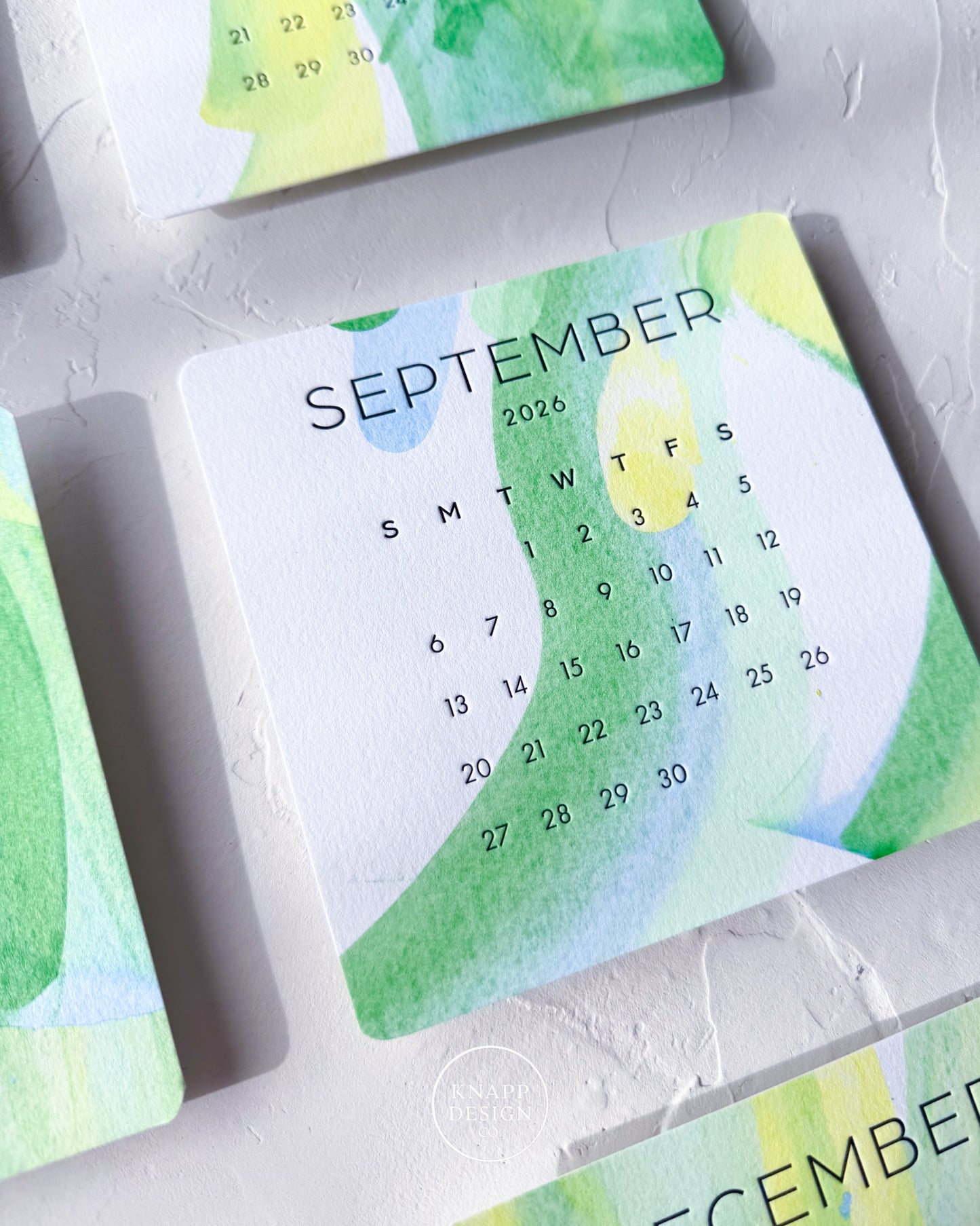 Hand-Painted 2026 Desk Calendar • 17