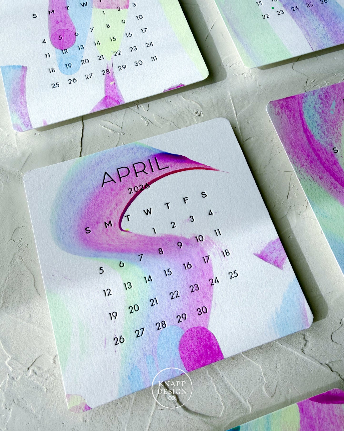 Hand-Painted 2026 Desk Calendar • 13