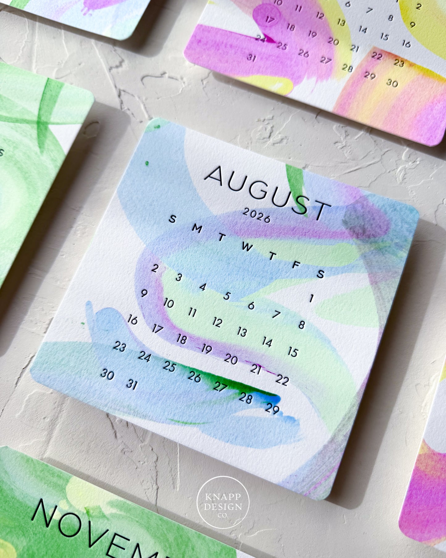 Hand-Painted 2026 Desk Calendar • 15