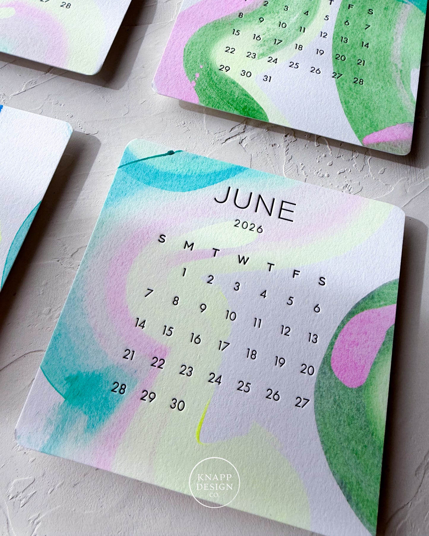 Hand-Painted 2026 Desk Calendar • 14