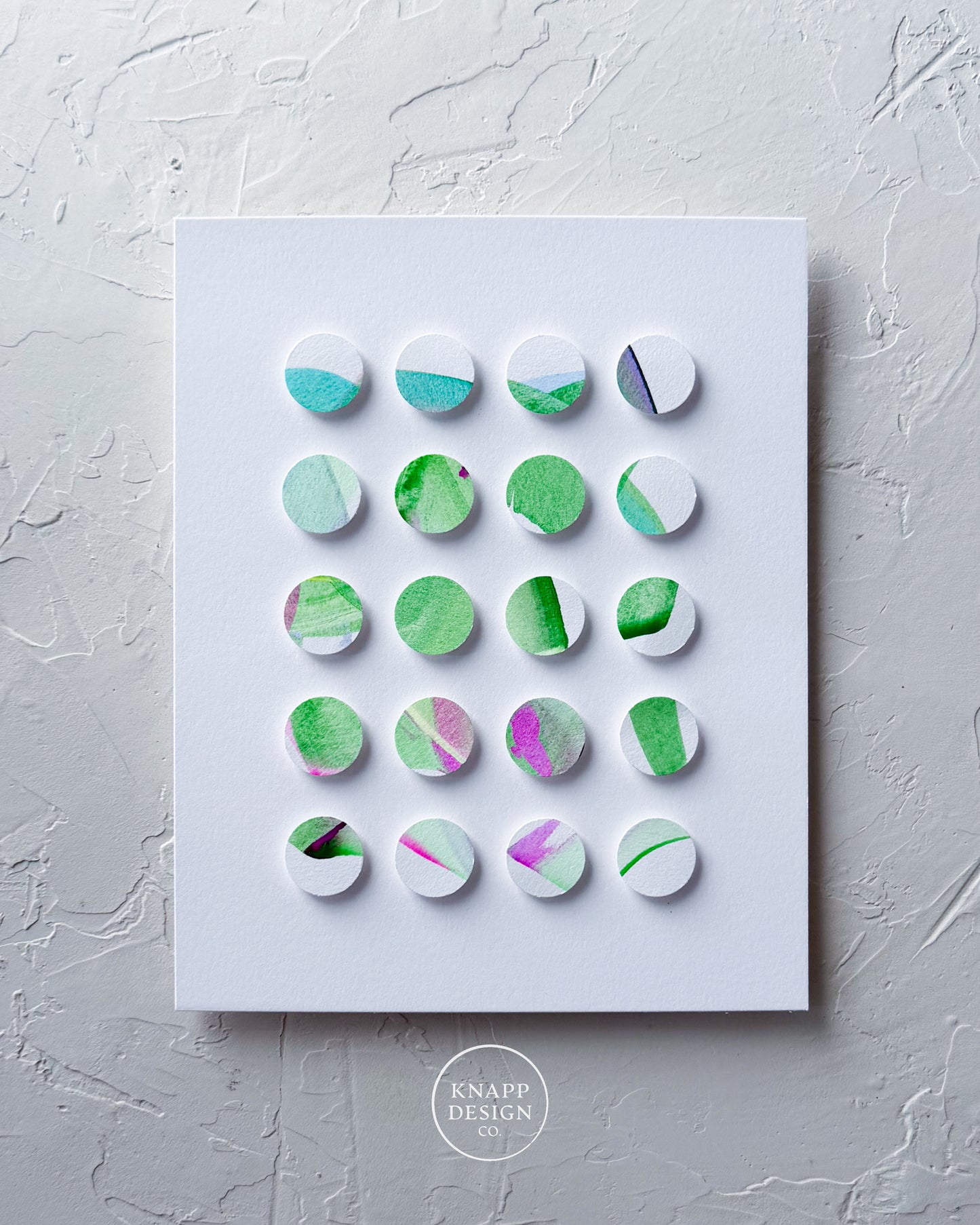 Hand-Painted Dimensional Color Study - 01