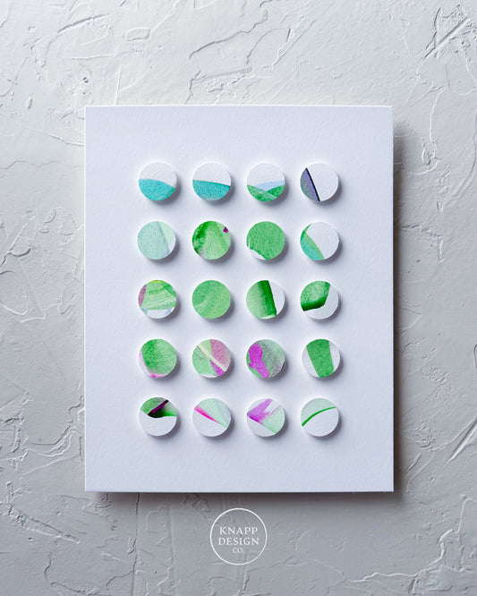 Hand-Painted Dimensional Color Study - 01