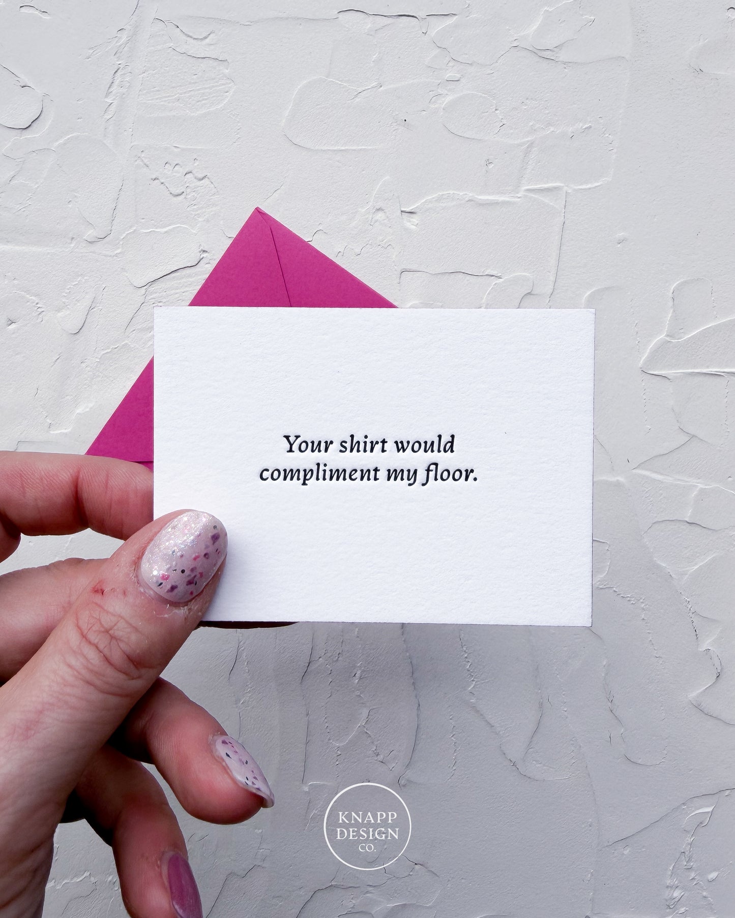 “Your shirt would complement my floor” - Spicy Mini Love Card