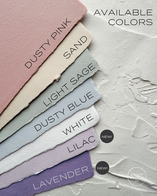 Blank Toast Book • Sandy Beige Handmade Paper