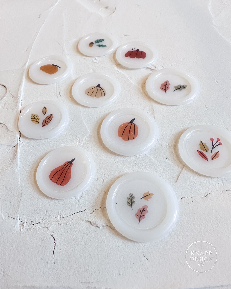 Fall MINI wax seal stickers - 10 pack