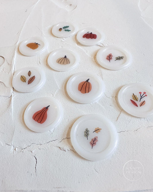 Fall MINI wax seal stickers - 10 pack