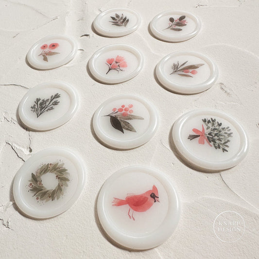 Christmas Wax Seals • Set of 10