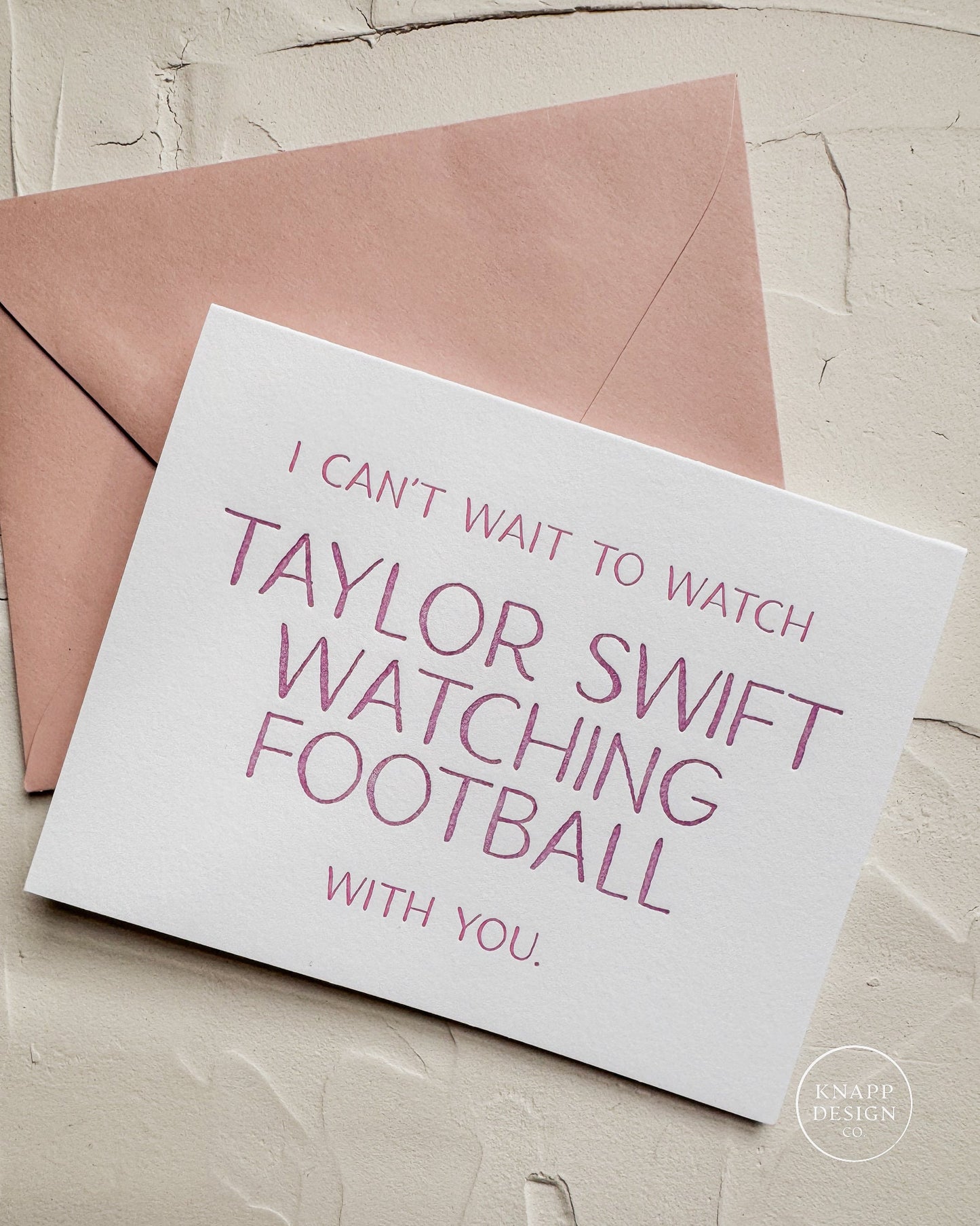I can't wait to watch Taylor Swift watching football with you