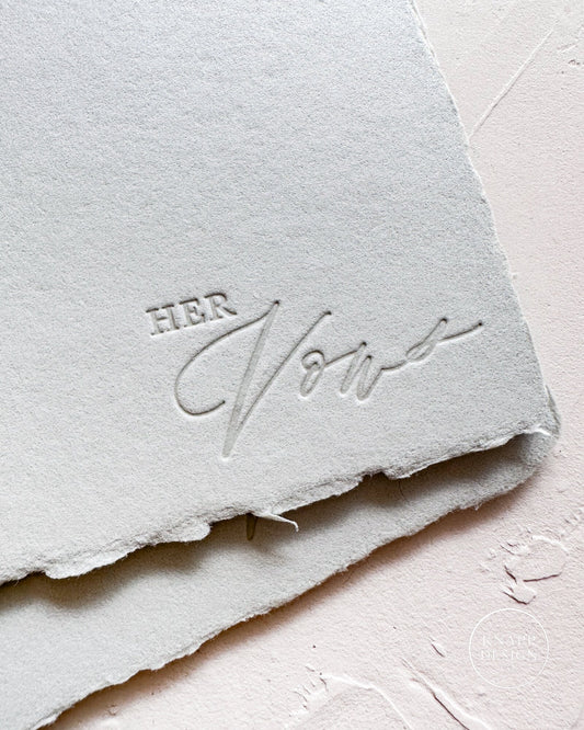 HIS Vow Booklet • Sage Green
