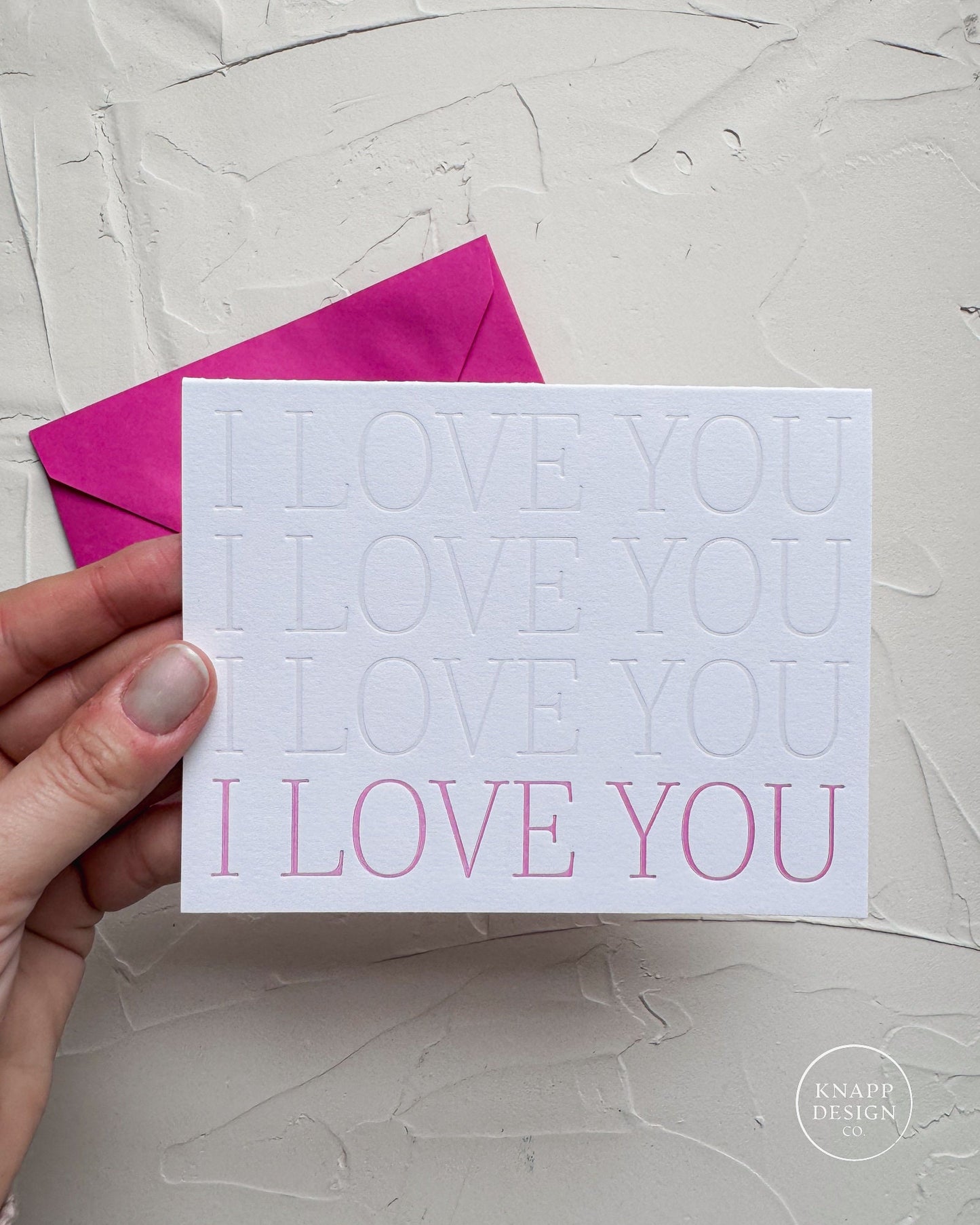 I LOVE YOU x 4