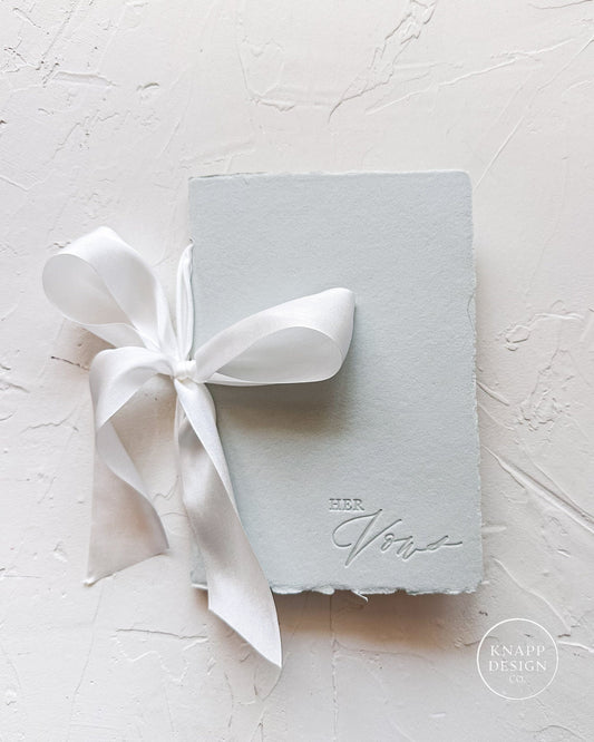 HER Vow Booklet • Sage Green