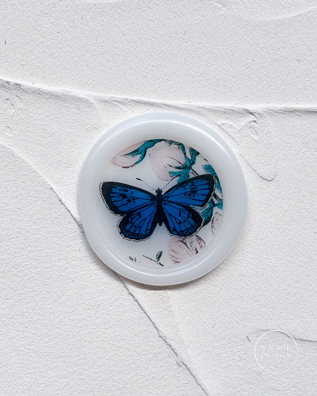 Blue Butterfly Translucent Wax Seals
