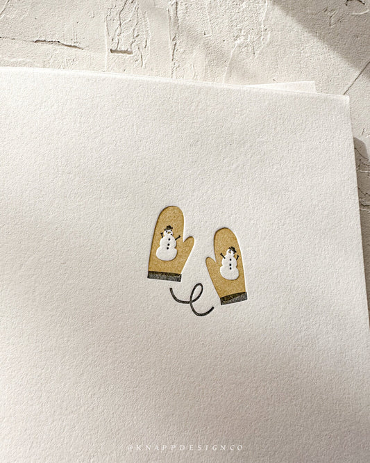 Snowman Mittens