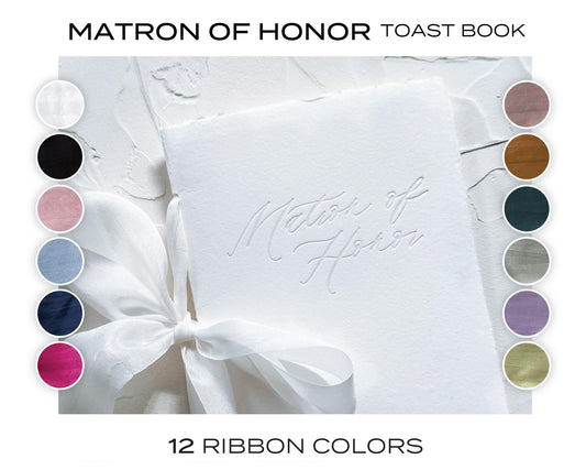 Matron of Honor TOAST/SPEECH Book