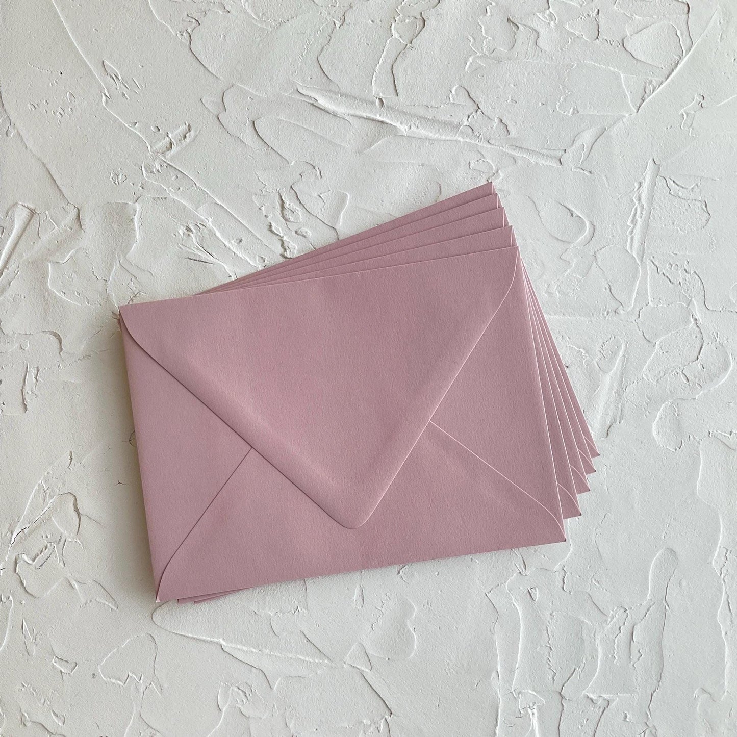 KEAYKOLOUR Old Rose A7 Euro-flap envelopes - Pack of 5
