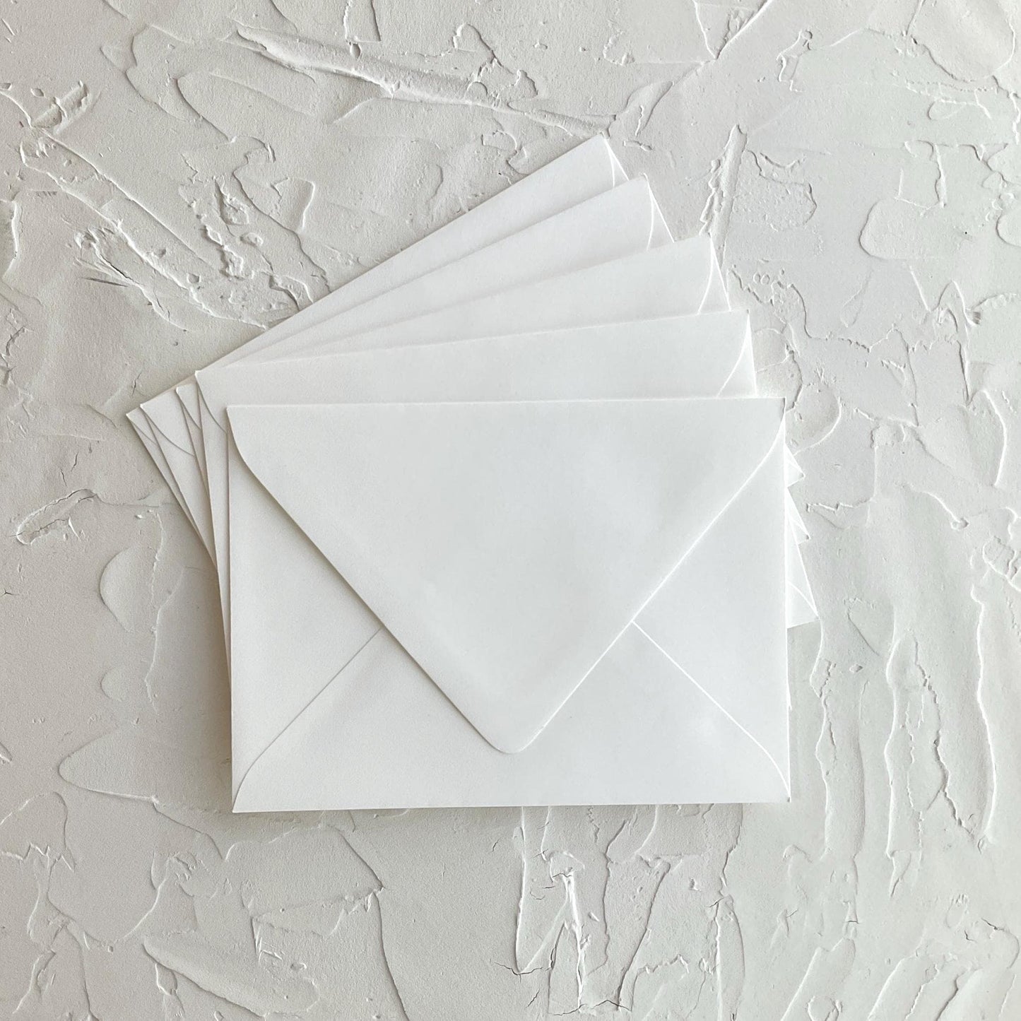 GMUND Wedding White 49 A7.5 UNGUMMED Euro-flap envelopes - Pack of 5