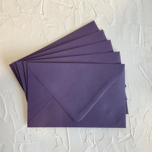 GMUND #63 Grape A9 Euro-flap envelopes - Pack of 5